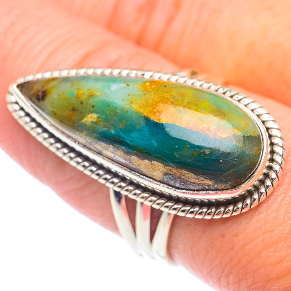 Peruvian Opal Rings handcrafted by Anasilvercos - RING71467