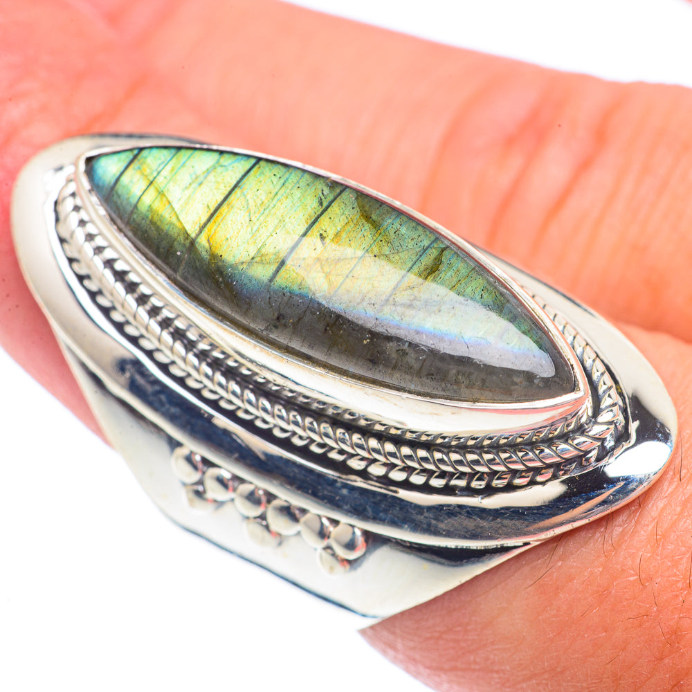 Labradorite Rings handcrafted by Anasilvercos - RING71473