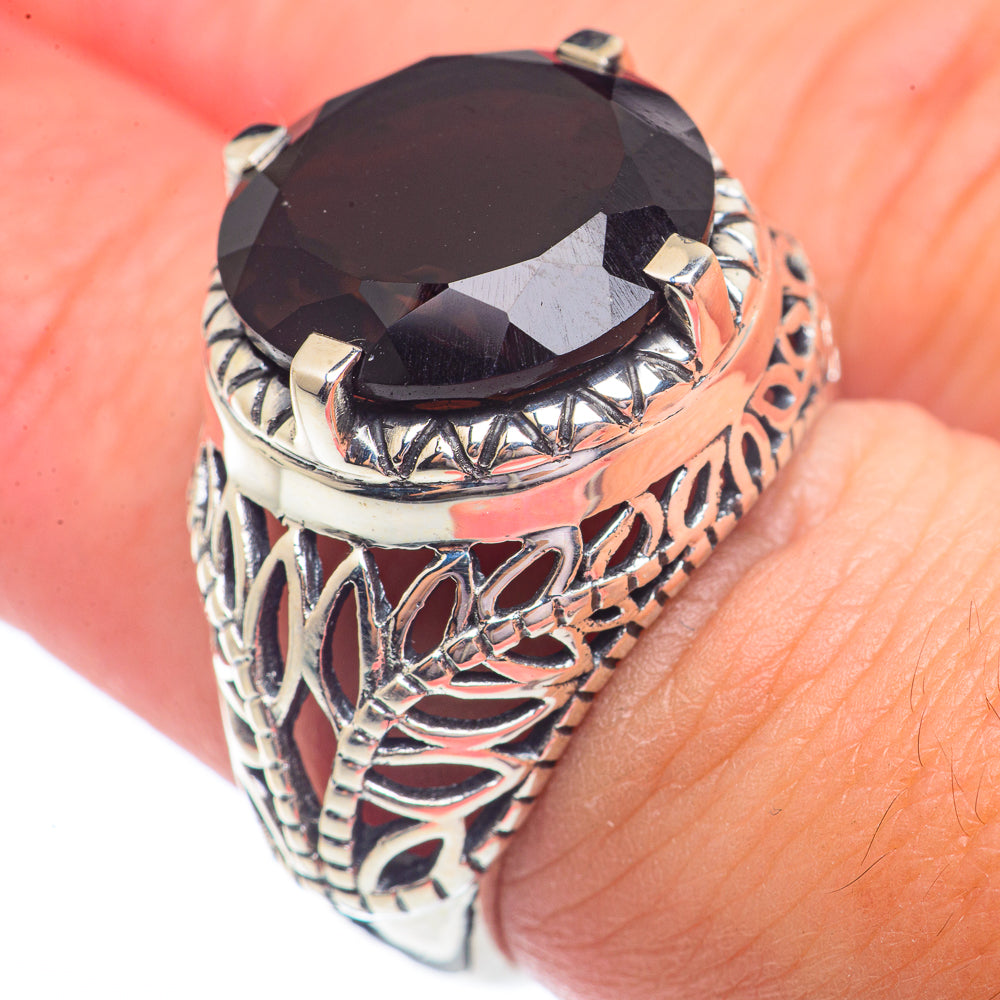 Smoky Quartz Rings handcrafted by Anasilvercos - RING71475