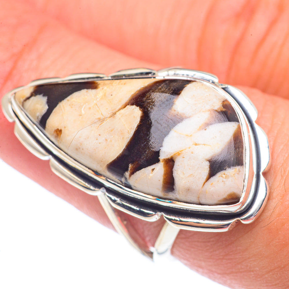 Peanut Wood Jasper Rings handcrafted by Anasilvercos - RING71477