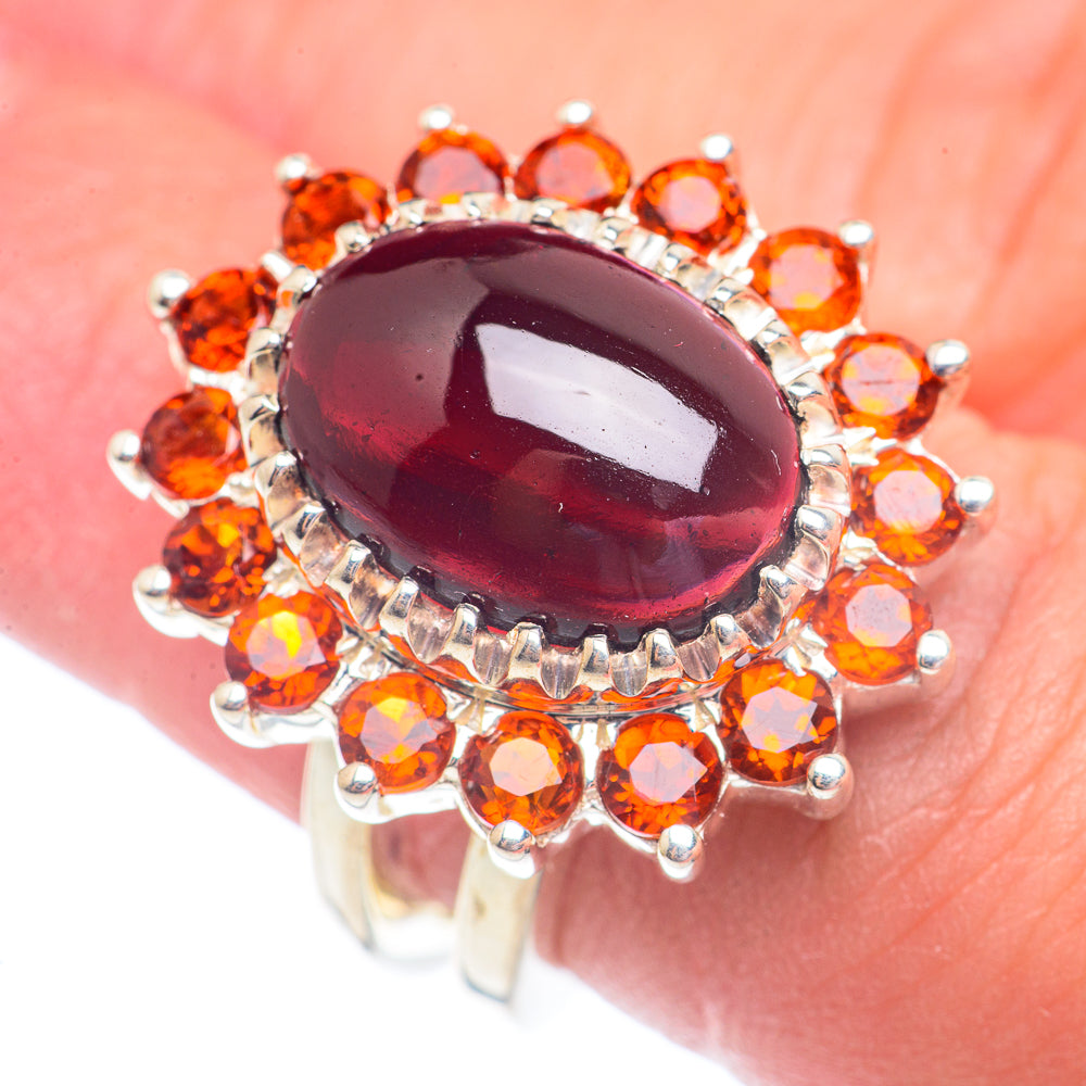 Garnet Rings handcrafted by Anasilvercos - RING71484