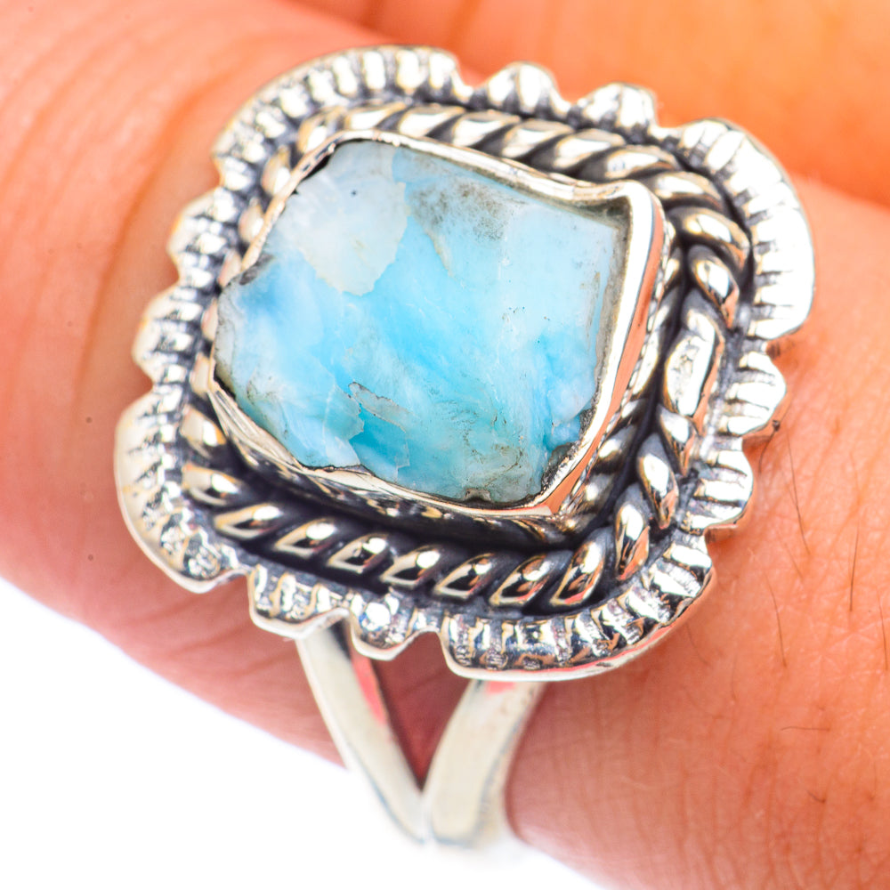 Larimar Rings handcrafted by Anasilvercos - RING71492
