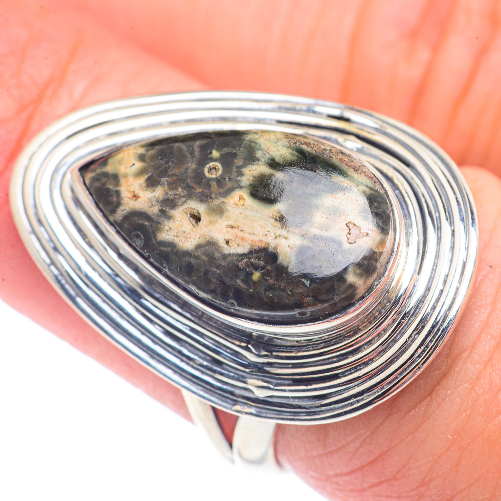 Ocean Jasper Rings handcrafted by Anasilvercos - RING71497