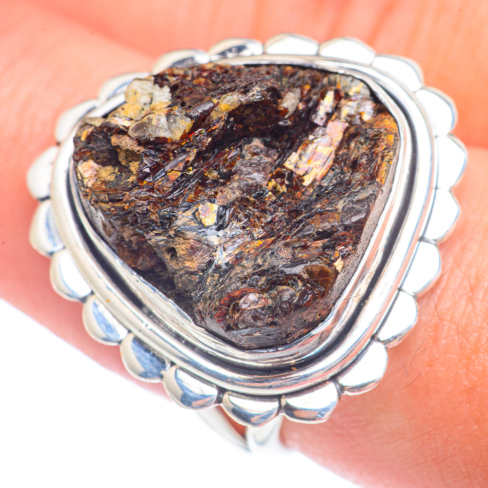 Astrophyllite Rings handcrafted by Anasilvercos - RING71502