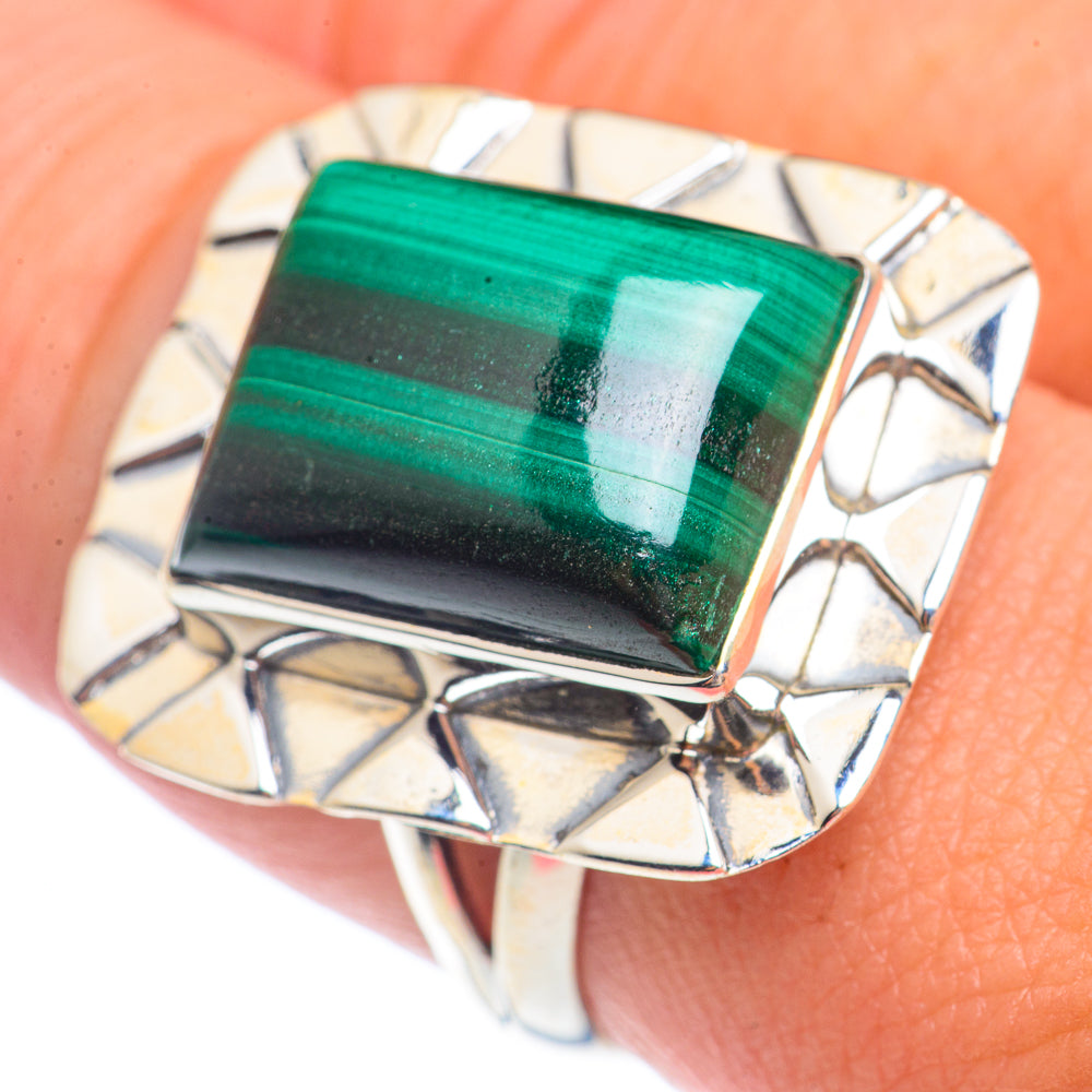 Malachite Rings handcrafted by Anasilvercos - RING71539