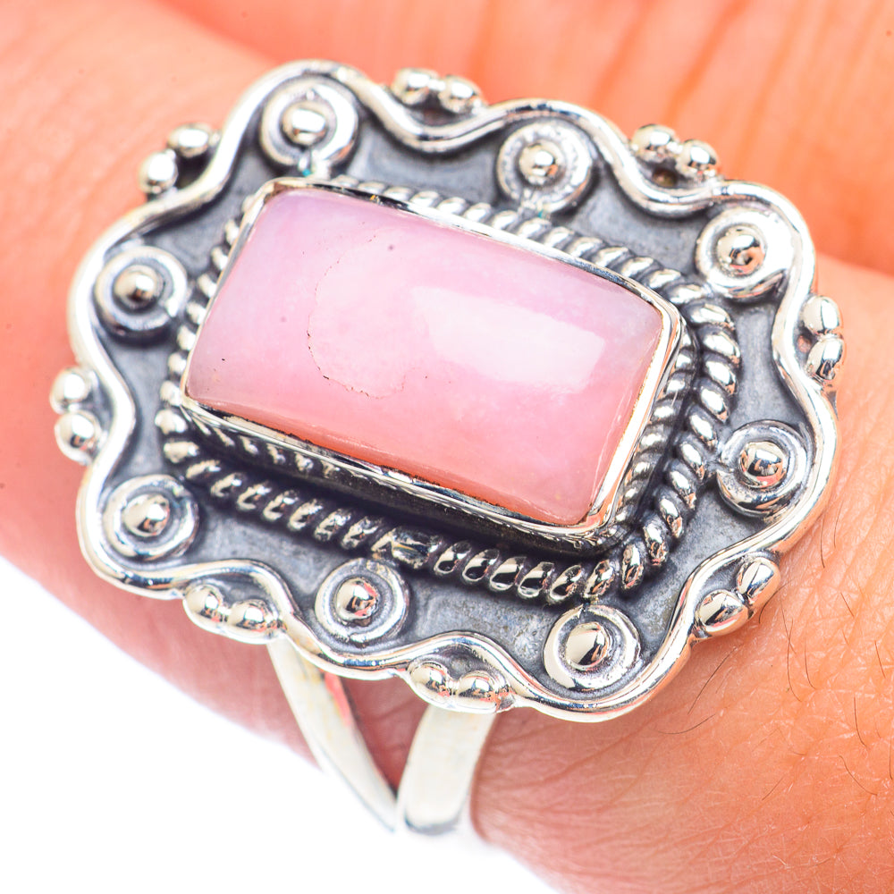 Pink Opal Rings handcrafted by Anasilvercos - RING71554