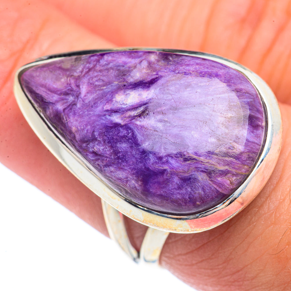Charoite Rings handcrafted by Anasilvercos - RING71557