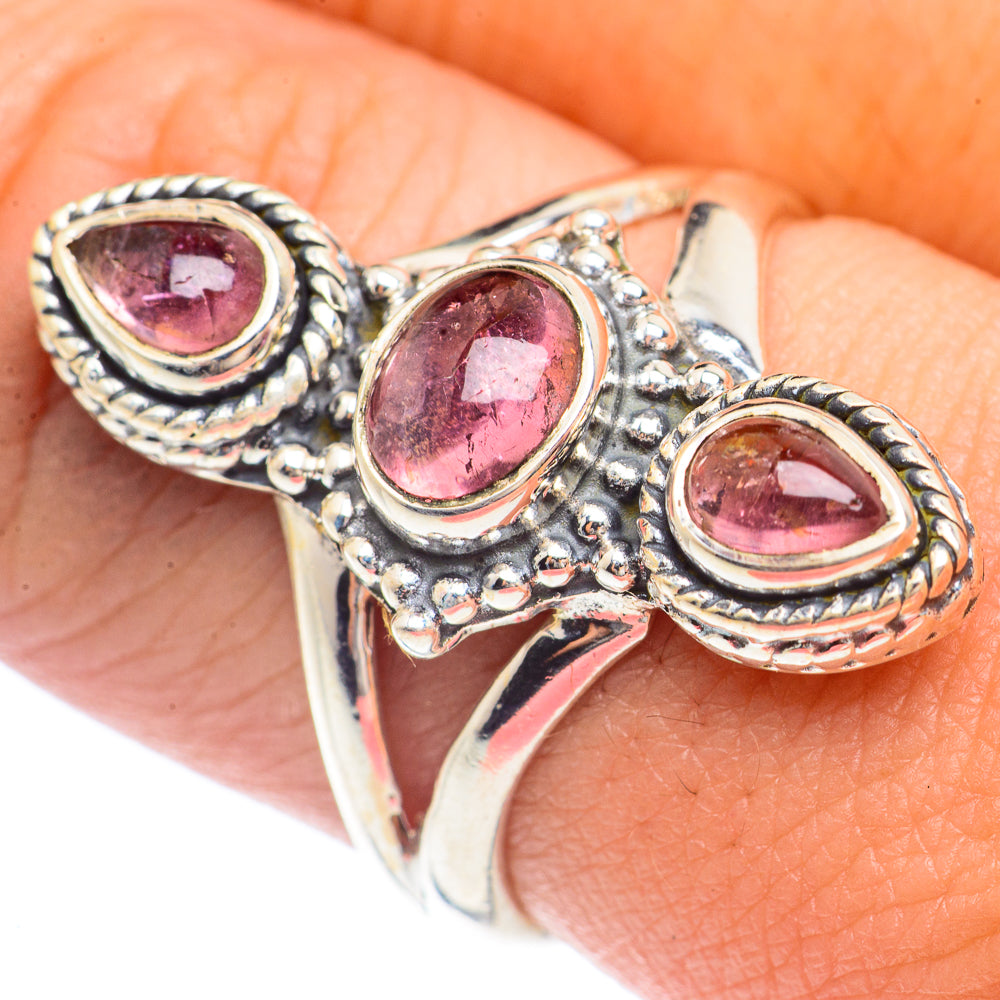 Pink Tourmaline Rings handcrafted by Anasilvercos - RING71667