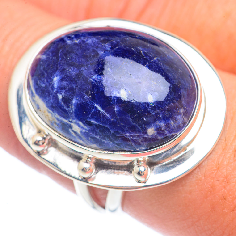 Sodalite Rings handcrafted by Anasilvercos - RING71684