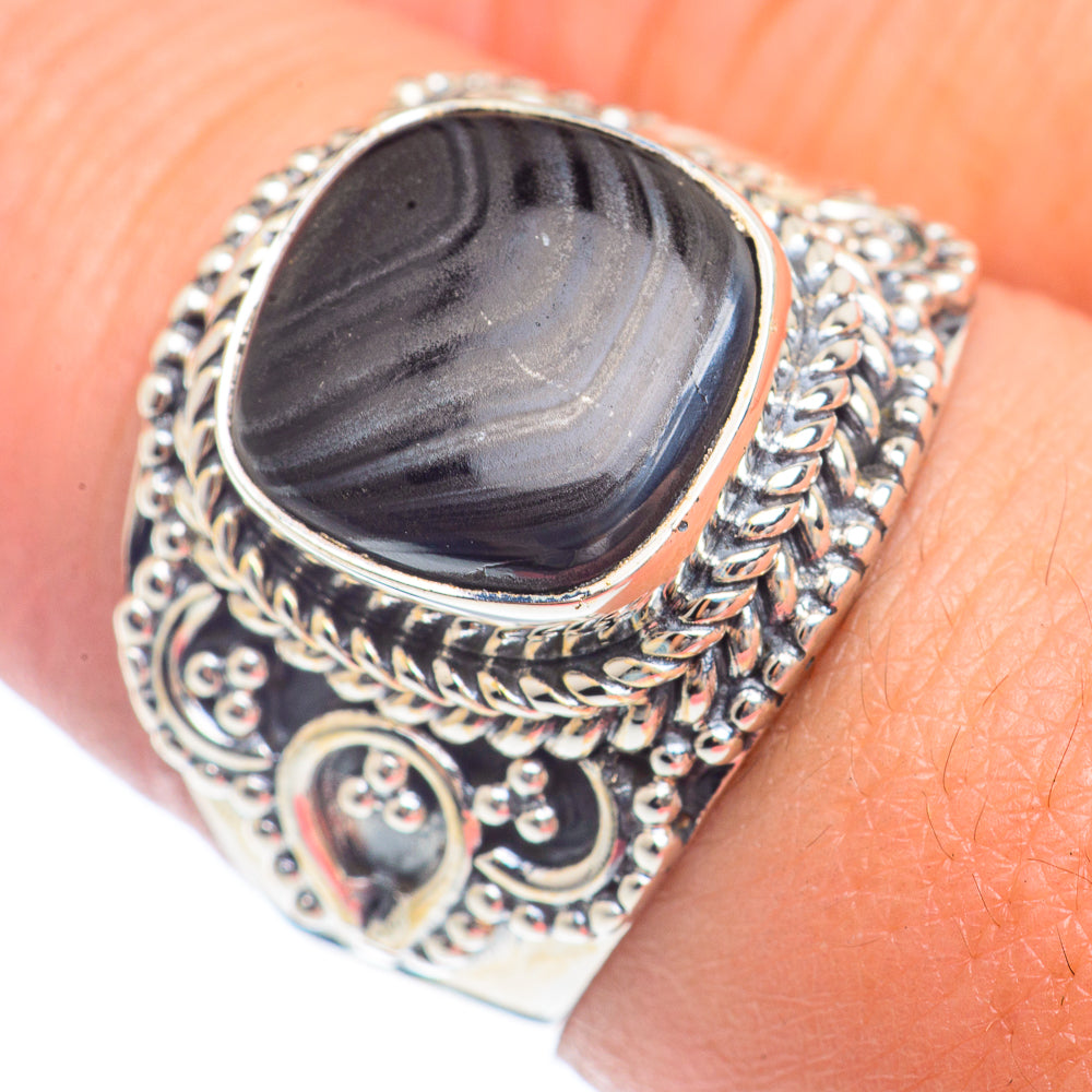 Psilomelane Rings handcrafted by Anasilvercos - RING71708