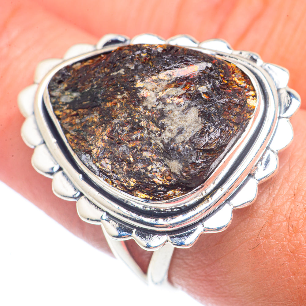 Astrophyllite Rings handcrafted by Anasilvercos - RING71734