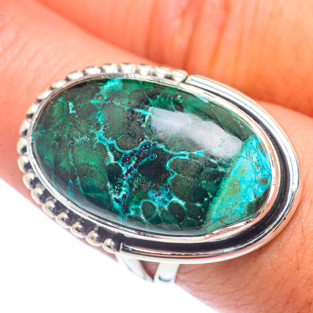 Chrysocolla Rings handcrafted by Anasilvercos - RING71771