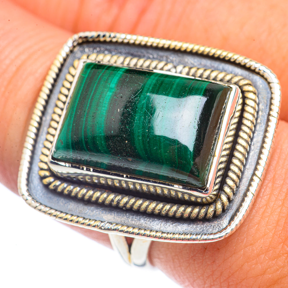 Malachite Rings handcrafted by Anasilvercos - RING71772