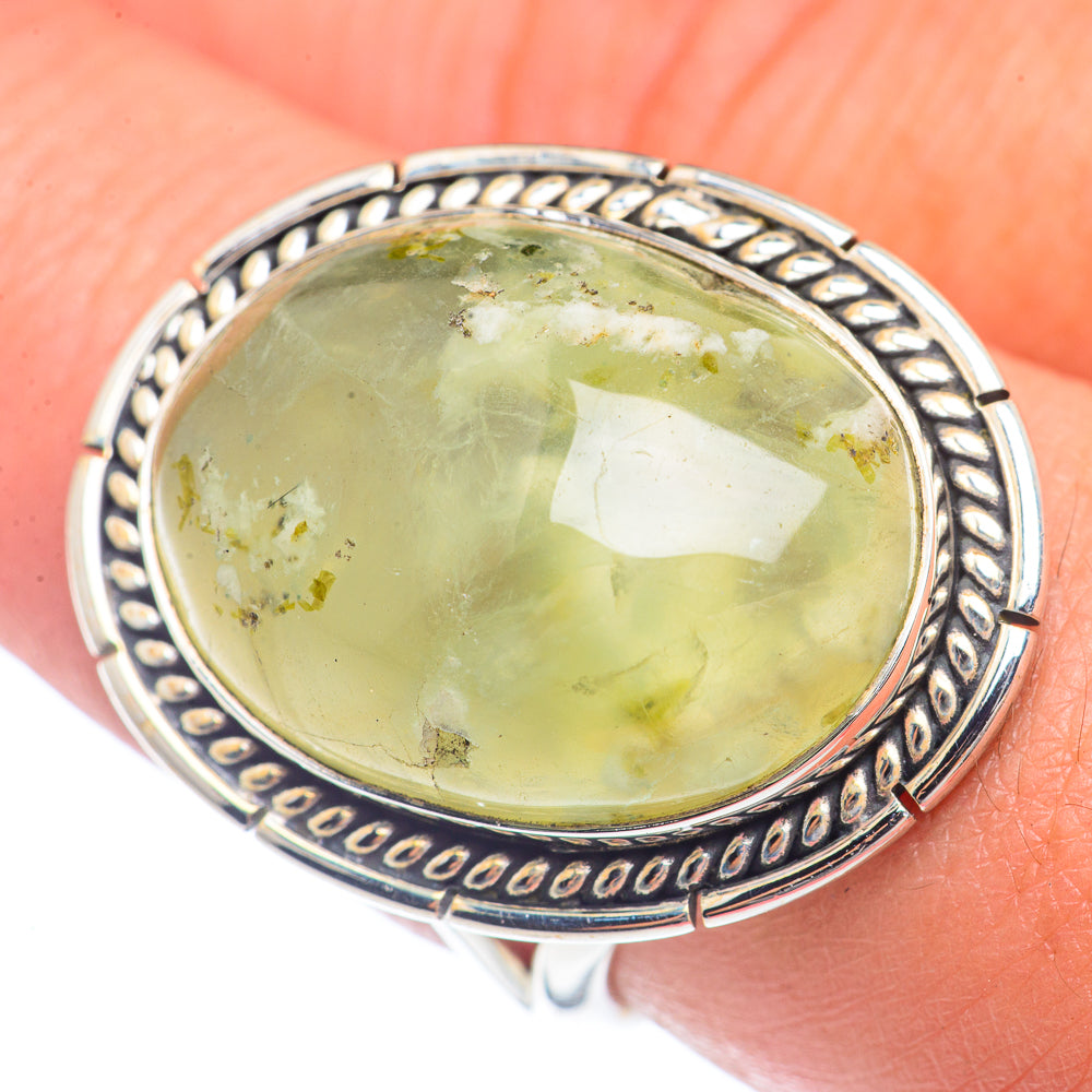 Prehnite Rings handcrafted by Anasilvercos - RING71775