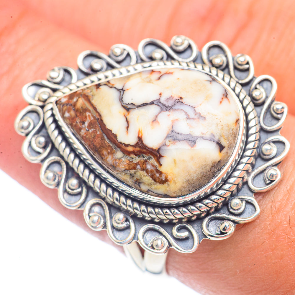Peanut Wood Jasper Rings handcrafted by Anasilvercos - RING71777