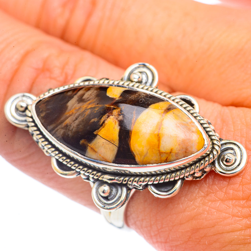 Peanut Wood Jasper Rings handcrafted by Anasilvercos - RING71779