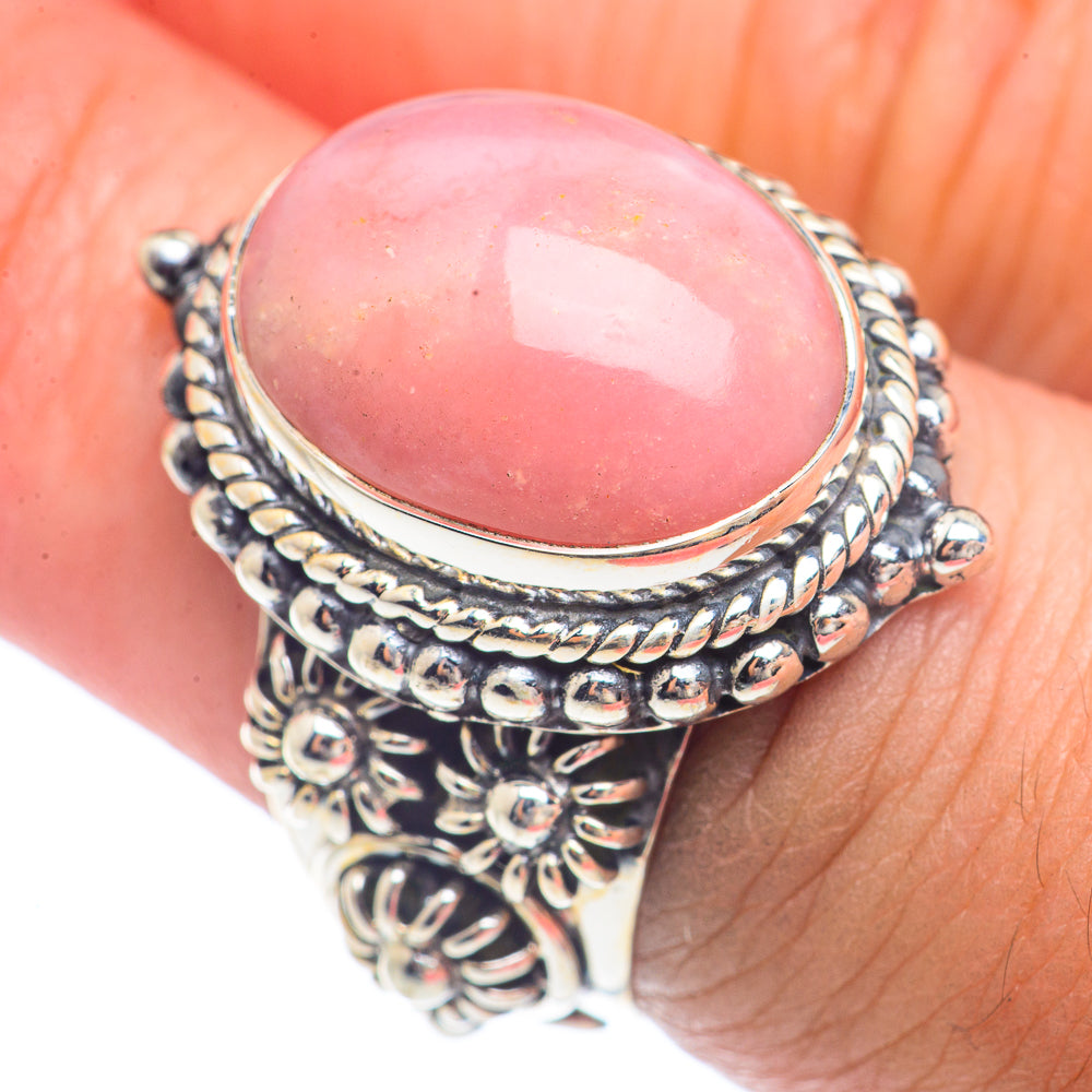 Pink Opal Rings handcrafted by Anasilvercos - RING71787