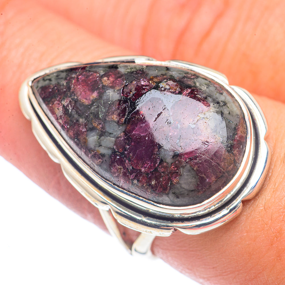 Russian Eudialyte Rings handcrafted by Anasilvercos - RING71789