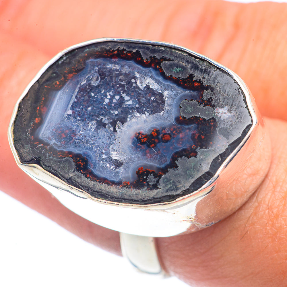 Coconut Geode Druzy Rings handcrafted by Anasilvercos - RING71796