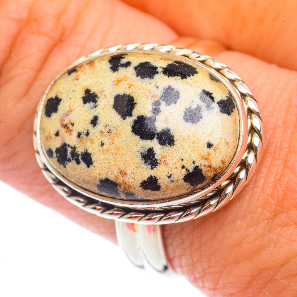 Dalmatian Jasper Rings handcrafted by Anasilvercos - RING71825