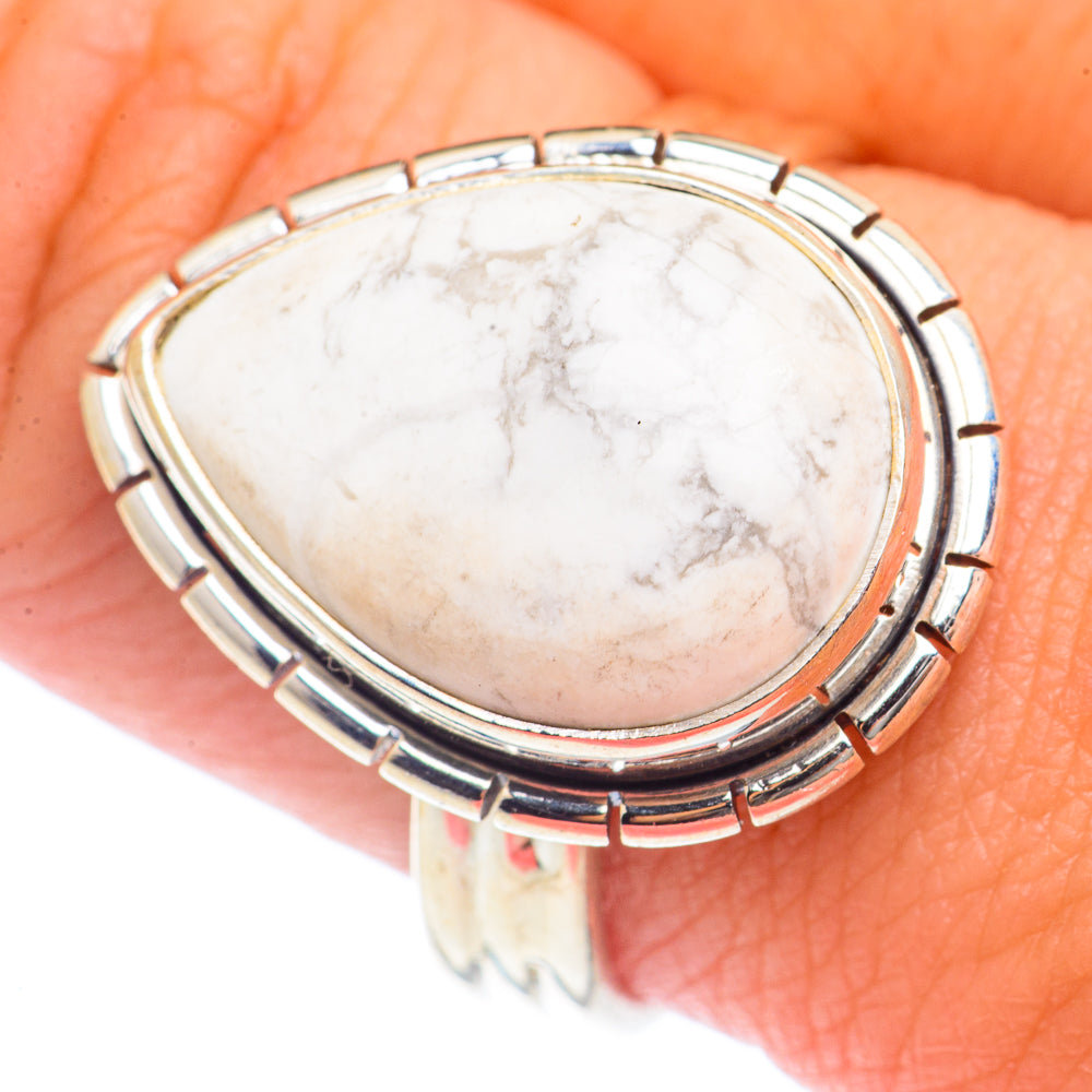 Howlite Rings handcrafted by Anasilvercos - RING71843