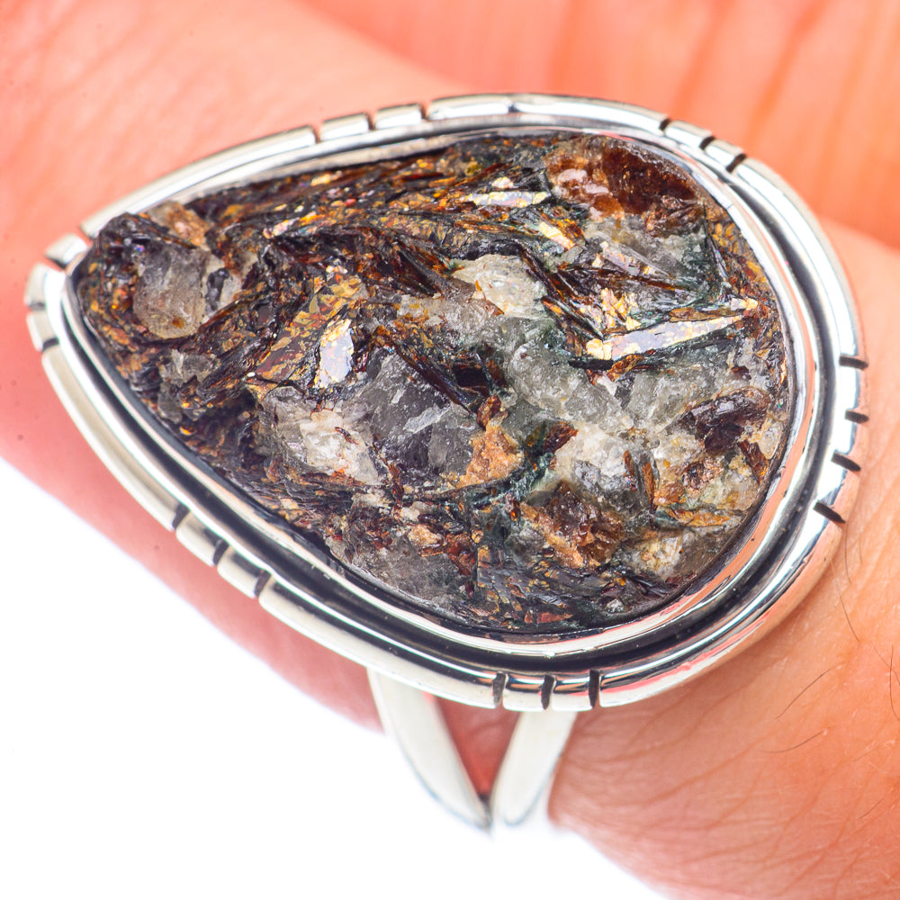 Astrophyllite Rings handcrafted by Anasilvercos - RING71865