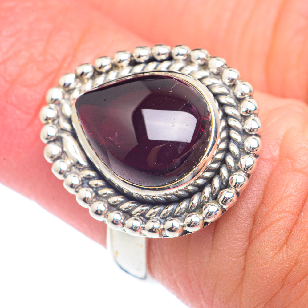 Garnet Rings handcrafted by Anasilvercos - RING71875