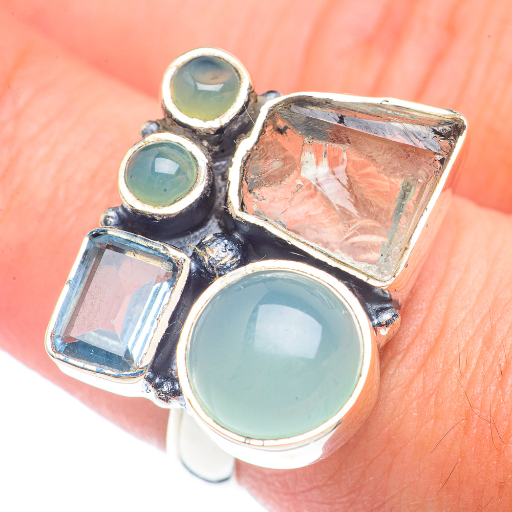 Aquamarine Rings handcrafted by Anasilvercos - RING71893
