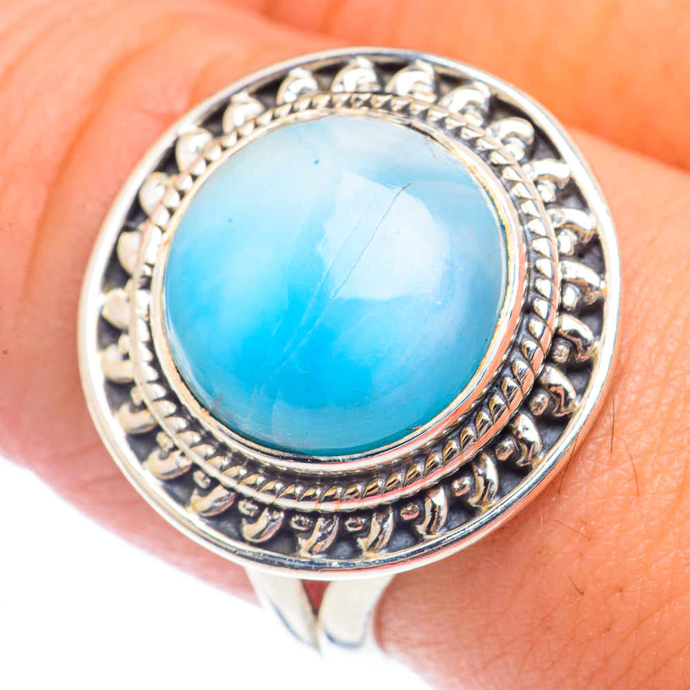Larimar Rings handcrafted by Anasilvercos - RING71899
