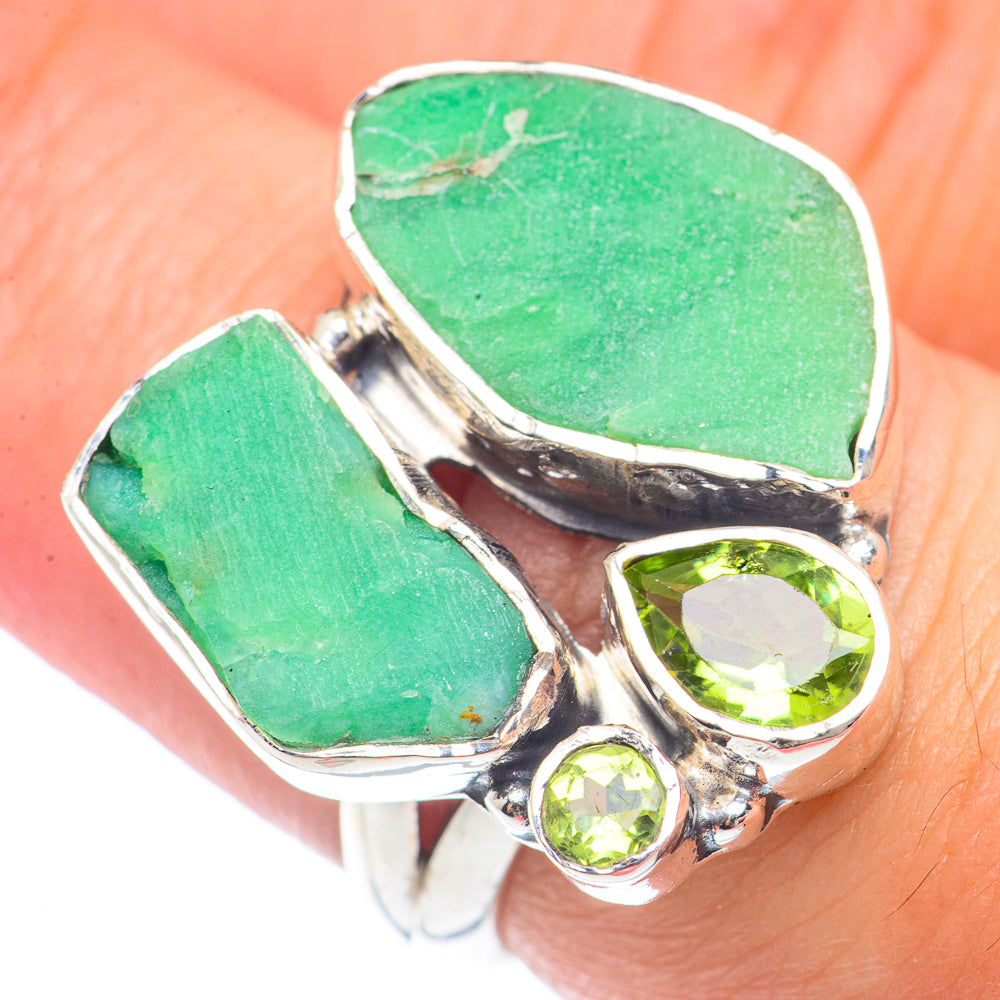 Chrysoprase Rings handcrafted by Anasilvercos - RING71900