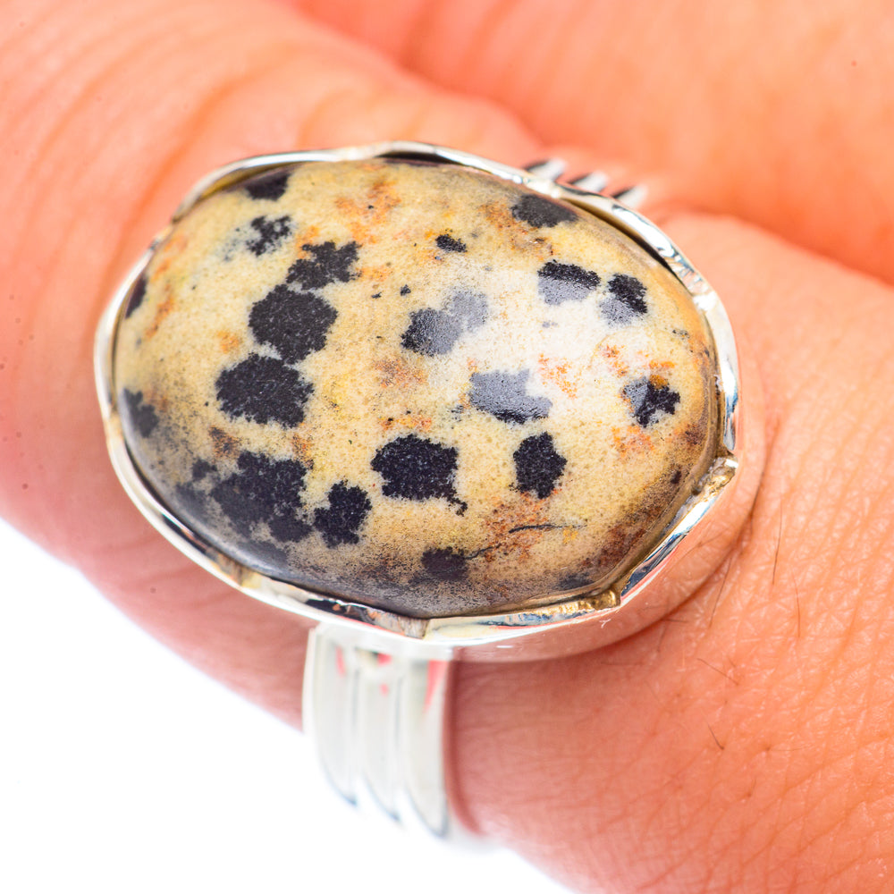 Dalmatian Jasper Rings handcrafted by Anasilvercos - RING71904