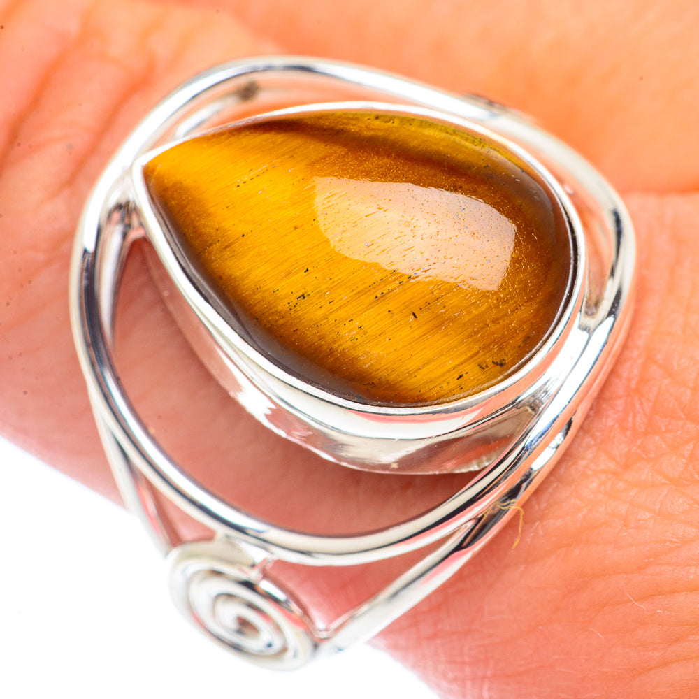 Tiger Eye Rings handcrafted by Anasilvercos - RING71905