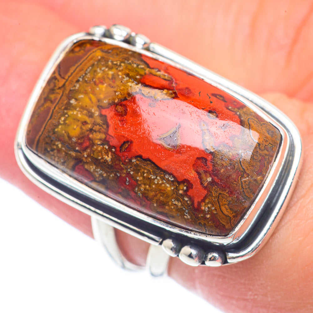 Mahogany Obsidian Rings handcrafted by Anasilvercos - RING71906