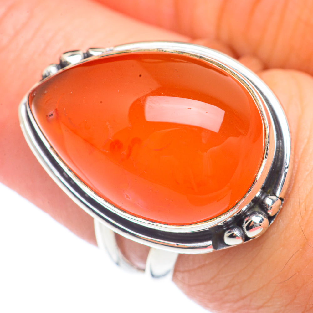 Carnelian Rings handcrafted by Anasilvercos - RING71909