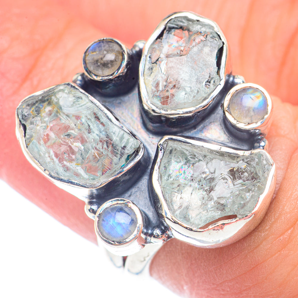 Aquamarine Rings handcrafted by Anasilvercos - RING71928