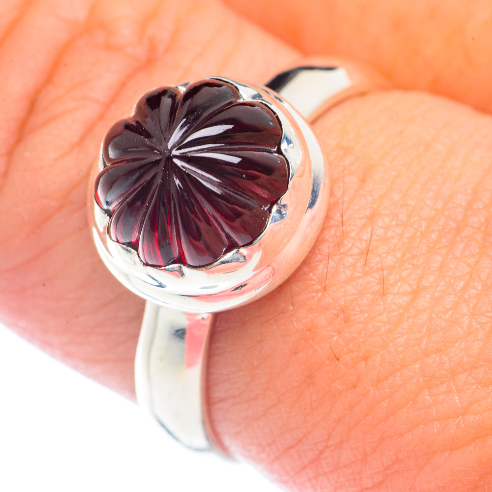 Garnet Rings handcrafted by Anasilvercos - RING71948