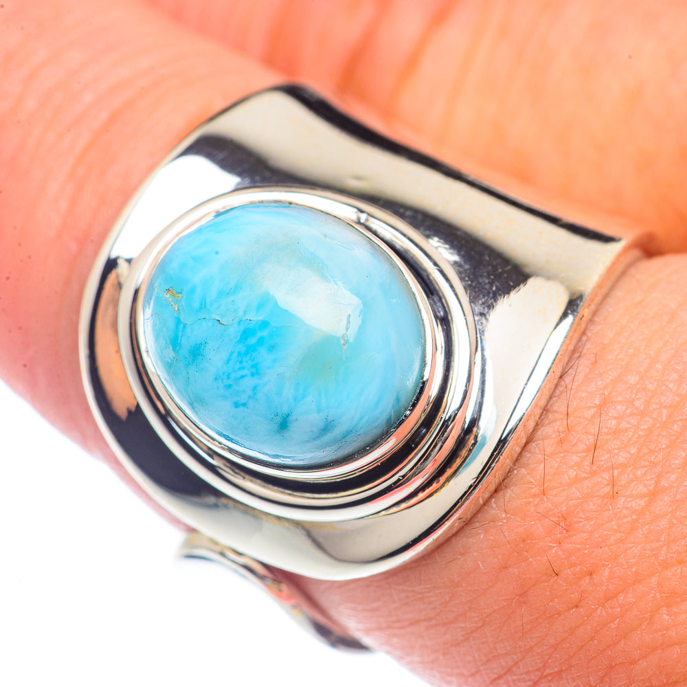 Larimar Rings handcrafted by Anasilvercos - RING71963