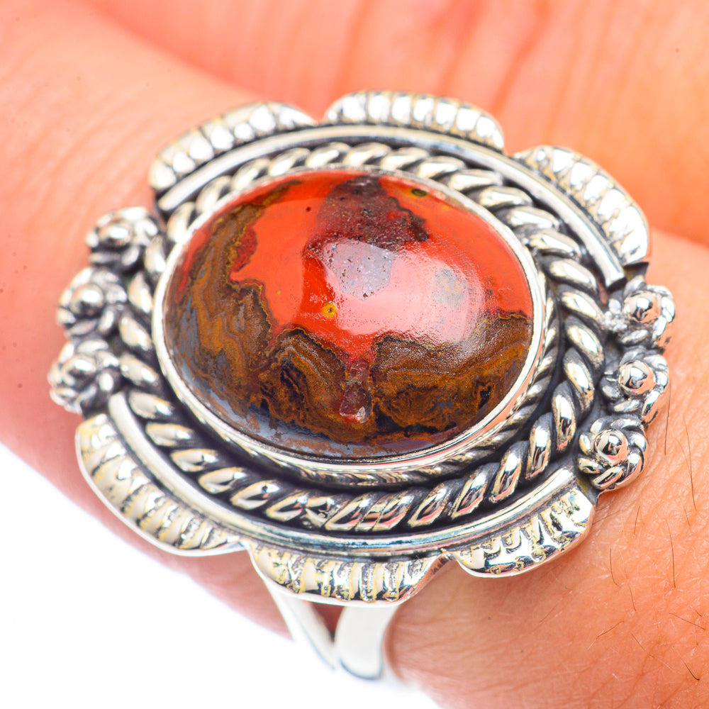 Mahogany Obsidian Rings handcrafted by Anasilvercos - RING71972