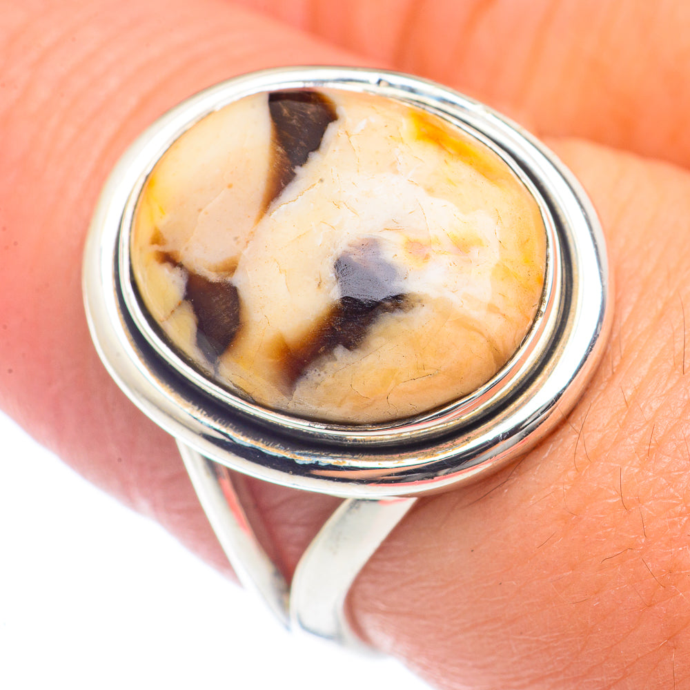 Peanut Wood Jasper Rings handcrafted by Anasilvercos - RING71974