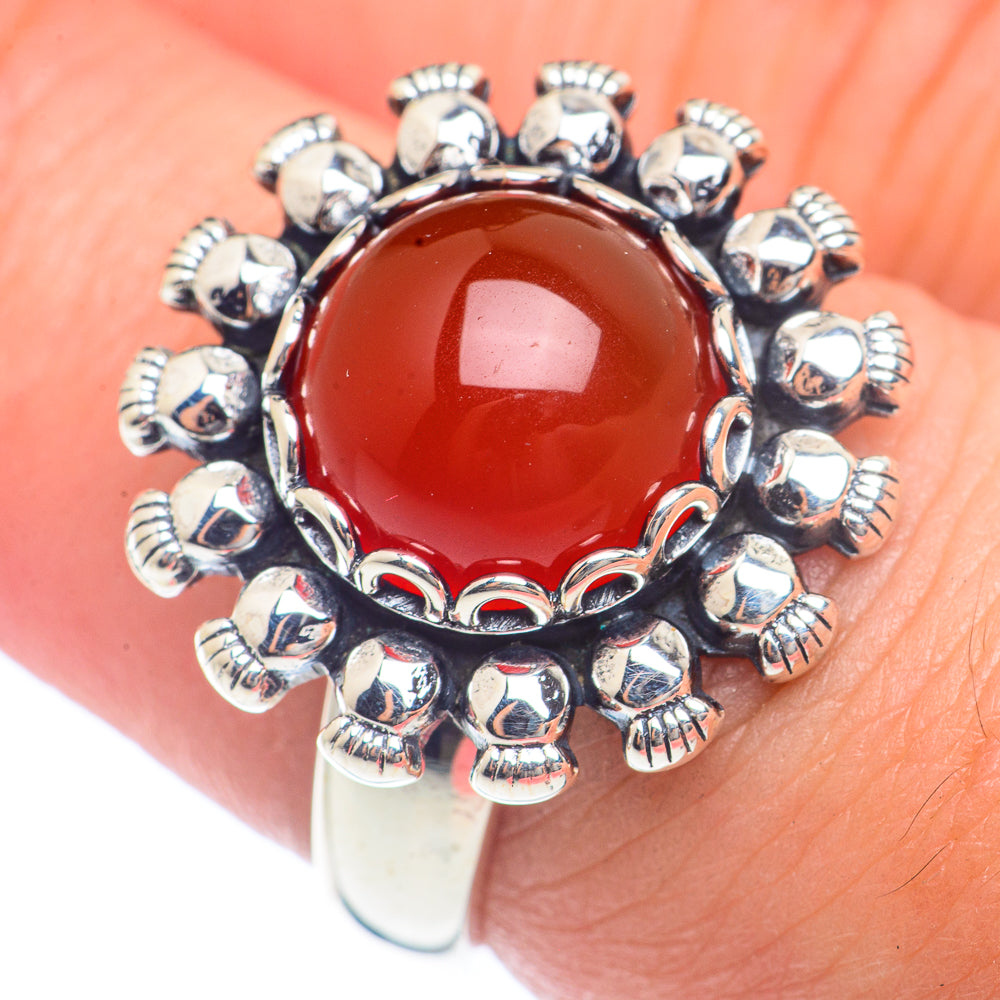 Carnelian Rings handcrafted by Anasilvercos - RING71975