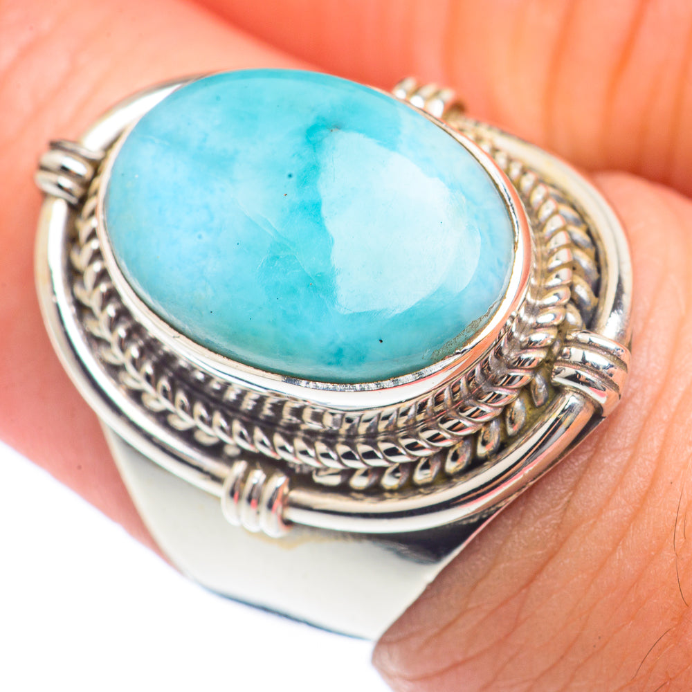 Larimar Rings handcrafted by Anasilvercos - RING71997