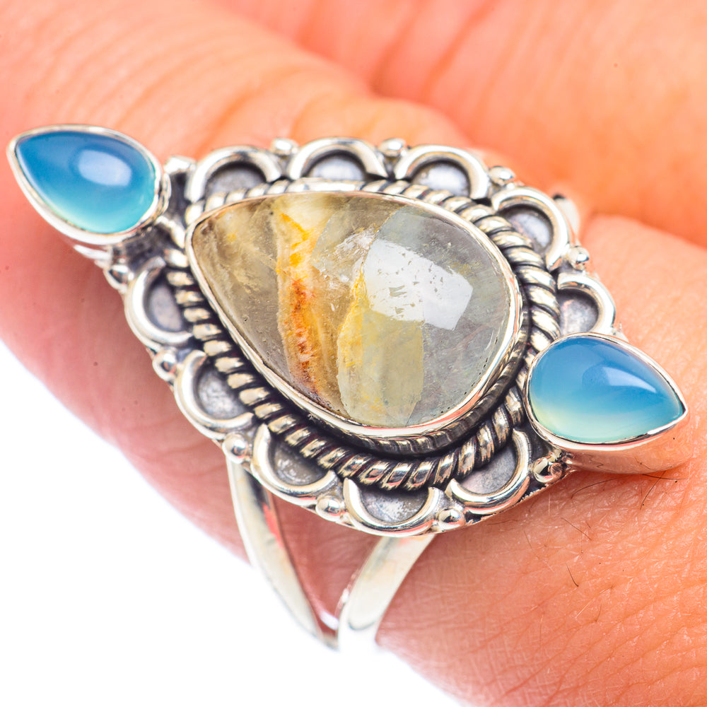 Peruvian Opal Rings handcrafted by Anasilvercos - RING71999