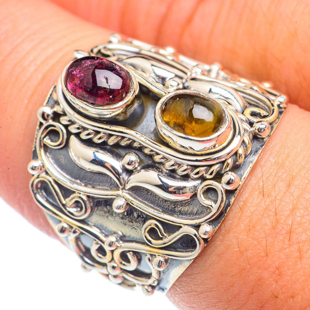 Garnet Rings handcrafted by Anasilvercos - RING72030