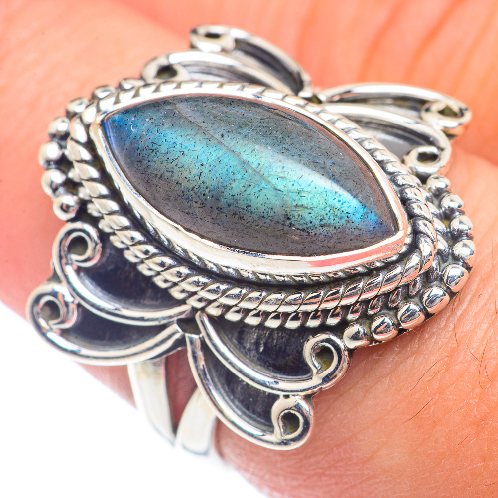 Labradorite Rings handcrafted by Anasilvercos - RING72032