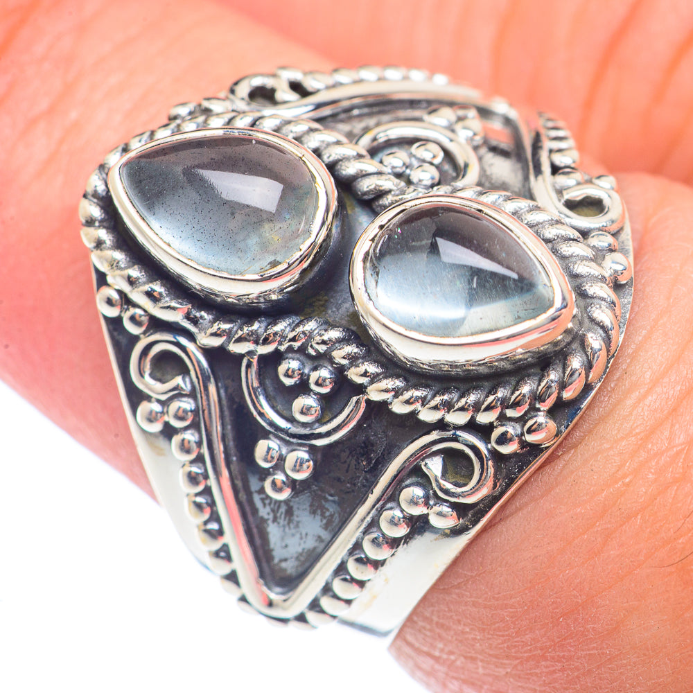 Aquamarine Rings handcrafted by Anasilvercos - RING72036