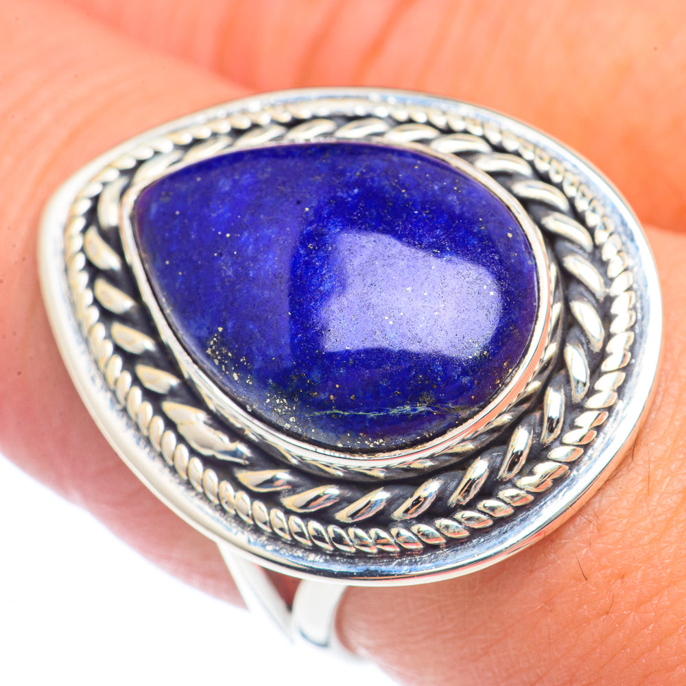 Lapis Lazuli Rings handcrafted by Anasilvercos - RING72037
