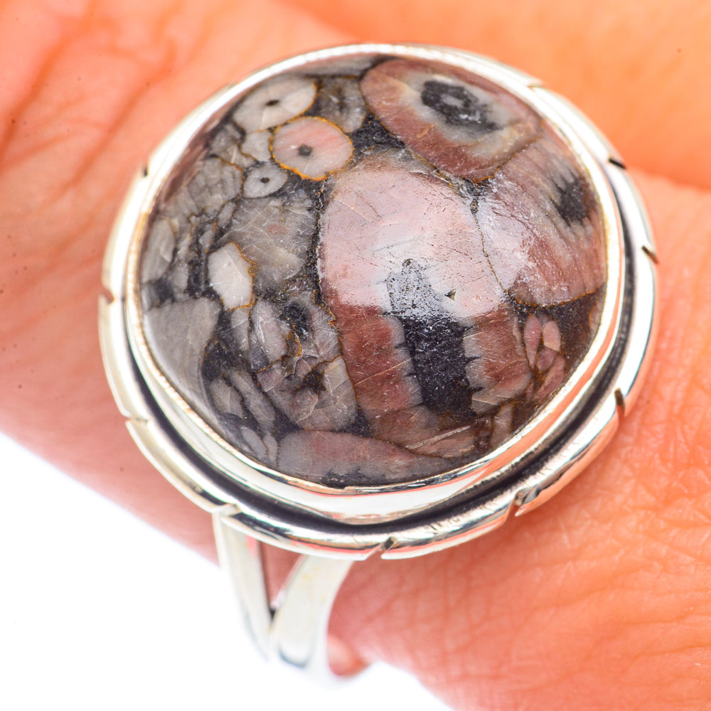 Crinoid Fossil Rings handcrafted by Anasilvercos - RING72046