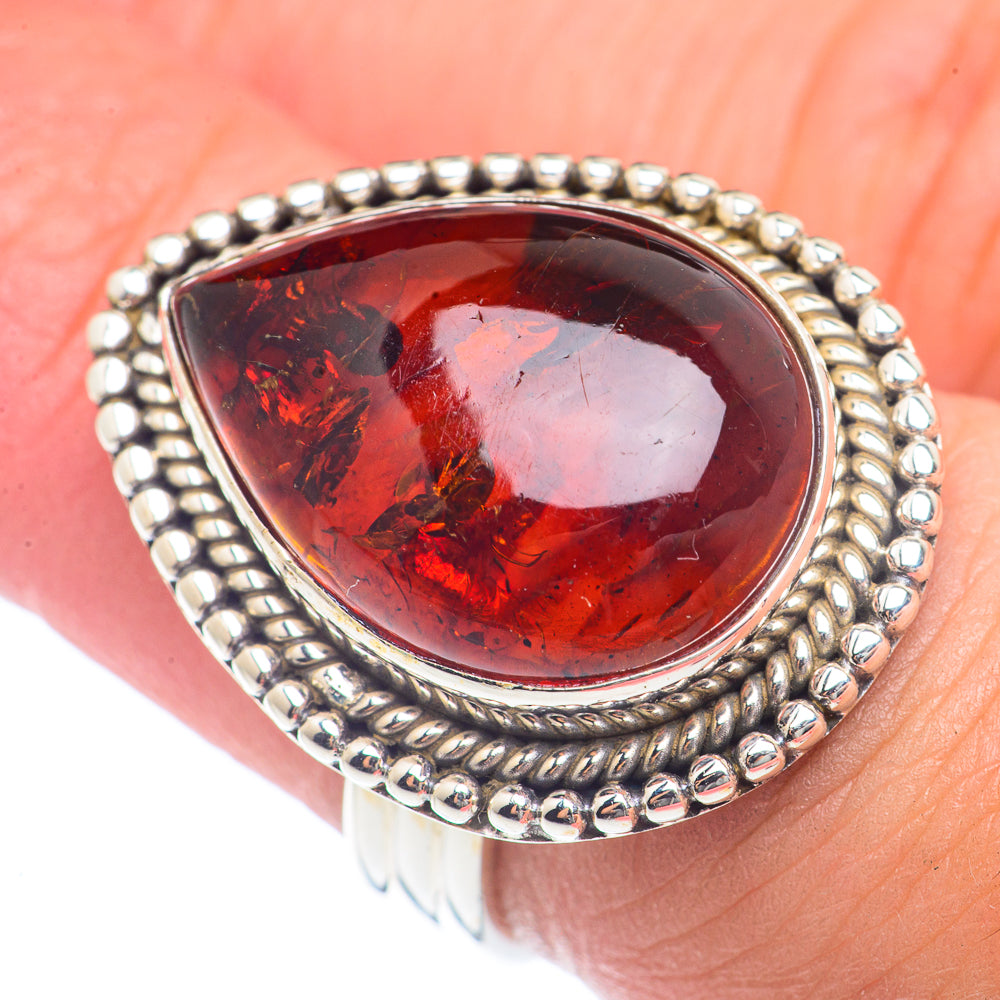 Baltic Amber Rings handcrafted by Anasilvercos - RING72047