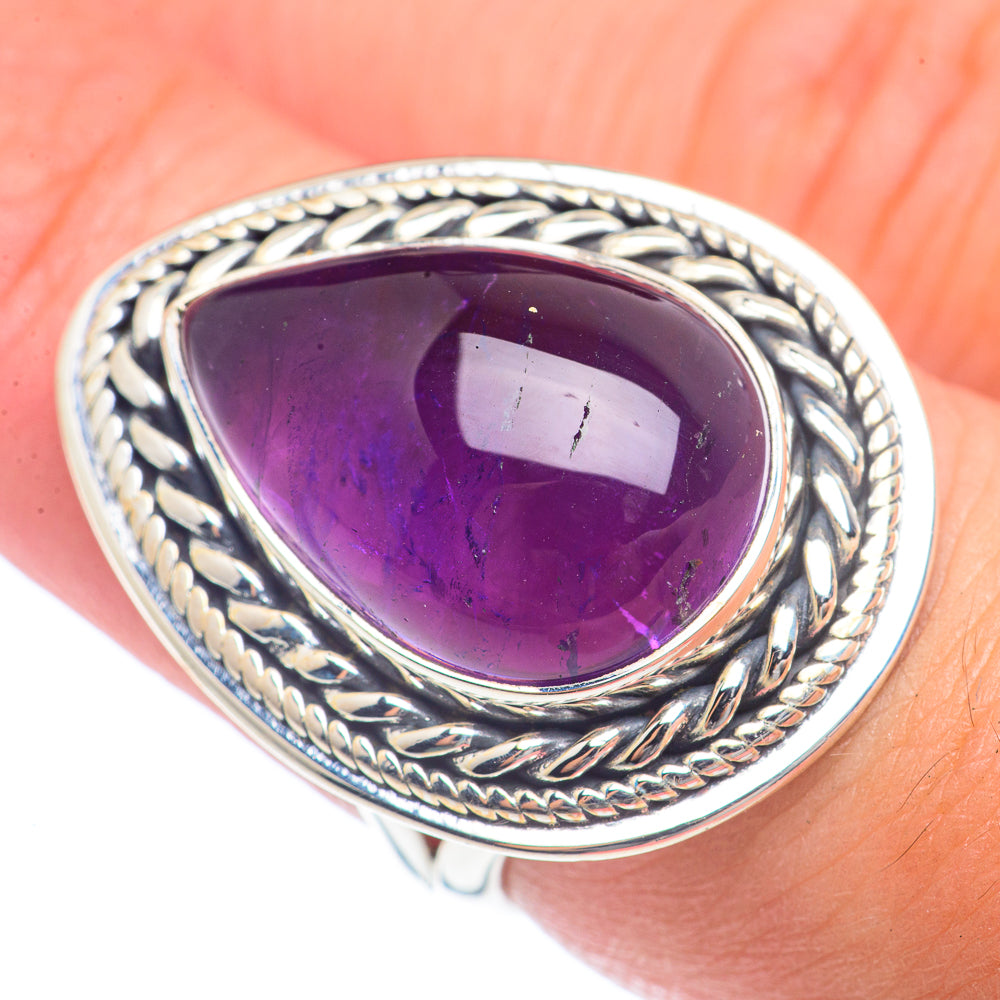 Amethyst Rings handcrafted by Anasilvercos - RING72061