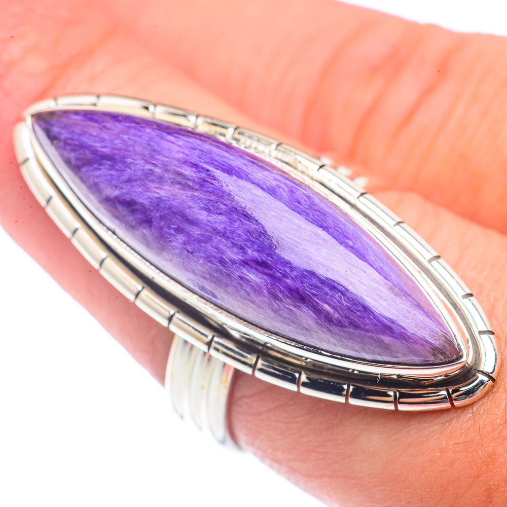 Charoite Rings handcrafted by Anasilvercos - RING72062